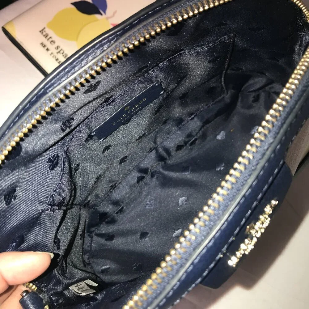 NEW Kate Spade Sylvia Lemon Zest Large Dome Crossbody & Passport holder to match - Picture 11 of 16